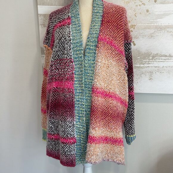 FREE PEOPLE Daydreamer Open-Front Cardigan - Orchid Cloud Combo - Picture 5 of 15